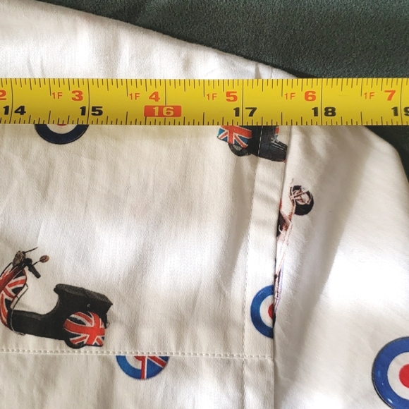 Claudio Lugli Couture Mod Vespa Print Shirt S NWT - Picture 12 of 14